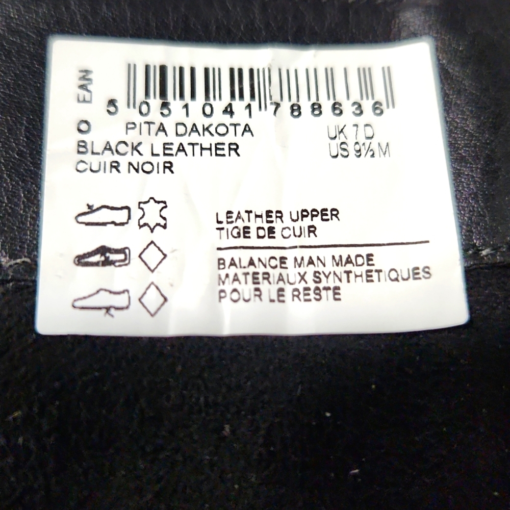 Clarks Pita Dakota Black Leather Riding Moto Buckle Zip Tall Boots Size 9.5 - Picture 10 of 13